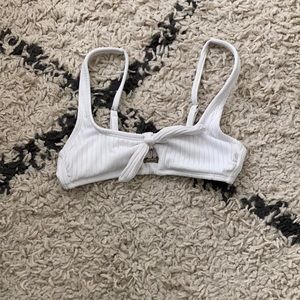 white bikini top